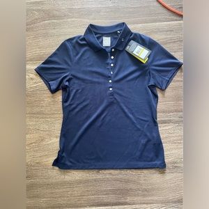 Callaway Opti Dri Womens, Medium Navy (peacoat) Polyester Polo Golf Shirt NWT